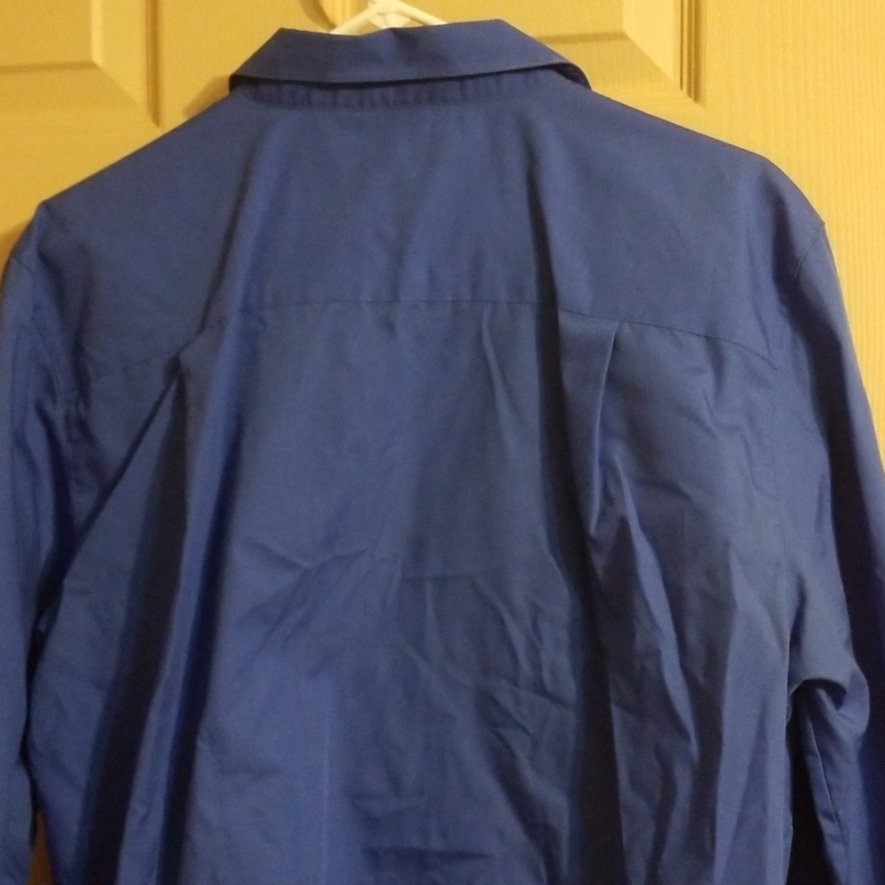Blue foxcroft buttoned shirt - Picture 4 of 5